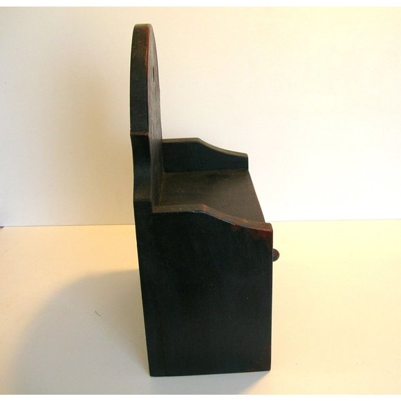 Primitive Hanging Wood Box with Drawer - Picture 4 of 9